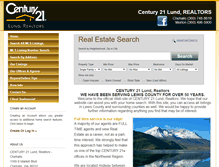 Tablet Screenshot of century21lund.com